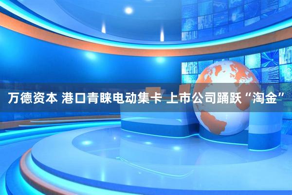 万德资本 港口青睐电动集卡 上市公司踊跃“淘金”